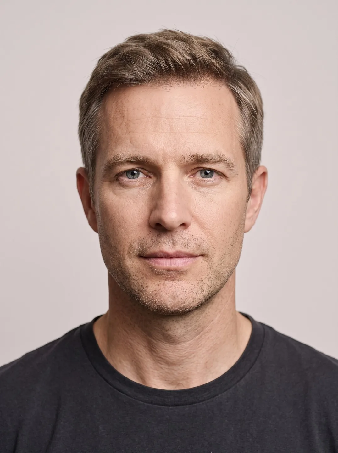 Portrait before beard effect